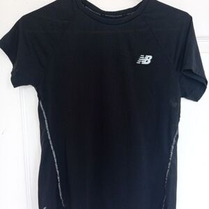 New Balance running t-shirt, extremely lightweight, black, small,cute me…